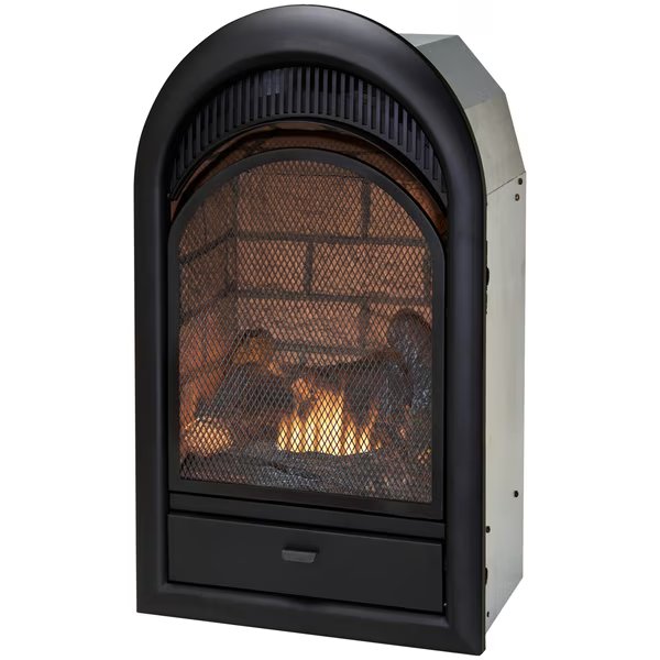 Dual Fuel Ventless Gas Fireplace Insert - 15,000 Btu, T-Stat Cont, Duluth Forge, Mfr#: FDF150T